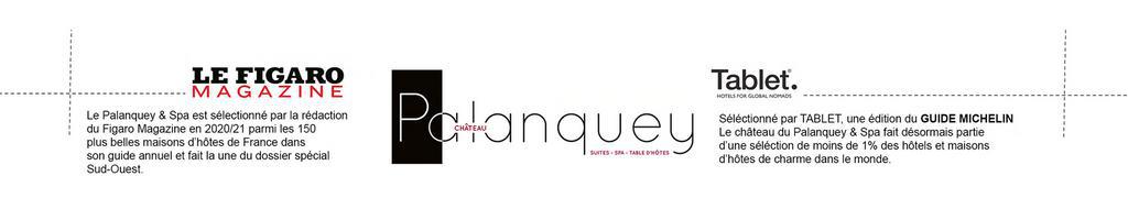 Voir la revue de presse Le Palanquey & Spa Sélectionné par le GUIDE MICHELIN et le Guide du FIGARO Magazine